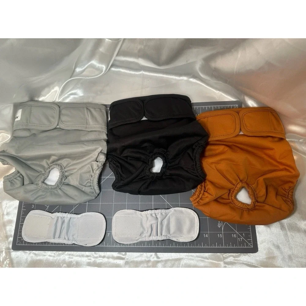 Pet Parents Washable Male Dog Belly Wrap Bands + Extenders 3 Pack MEDIUM - Picture 3 of 13